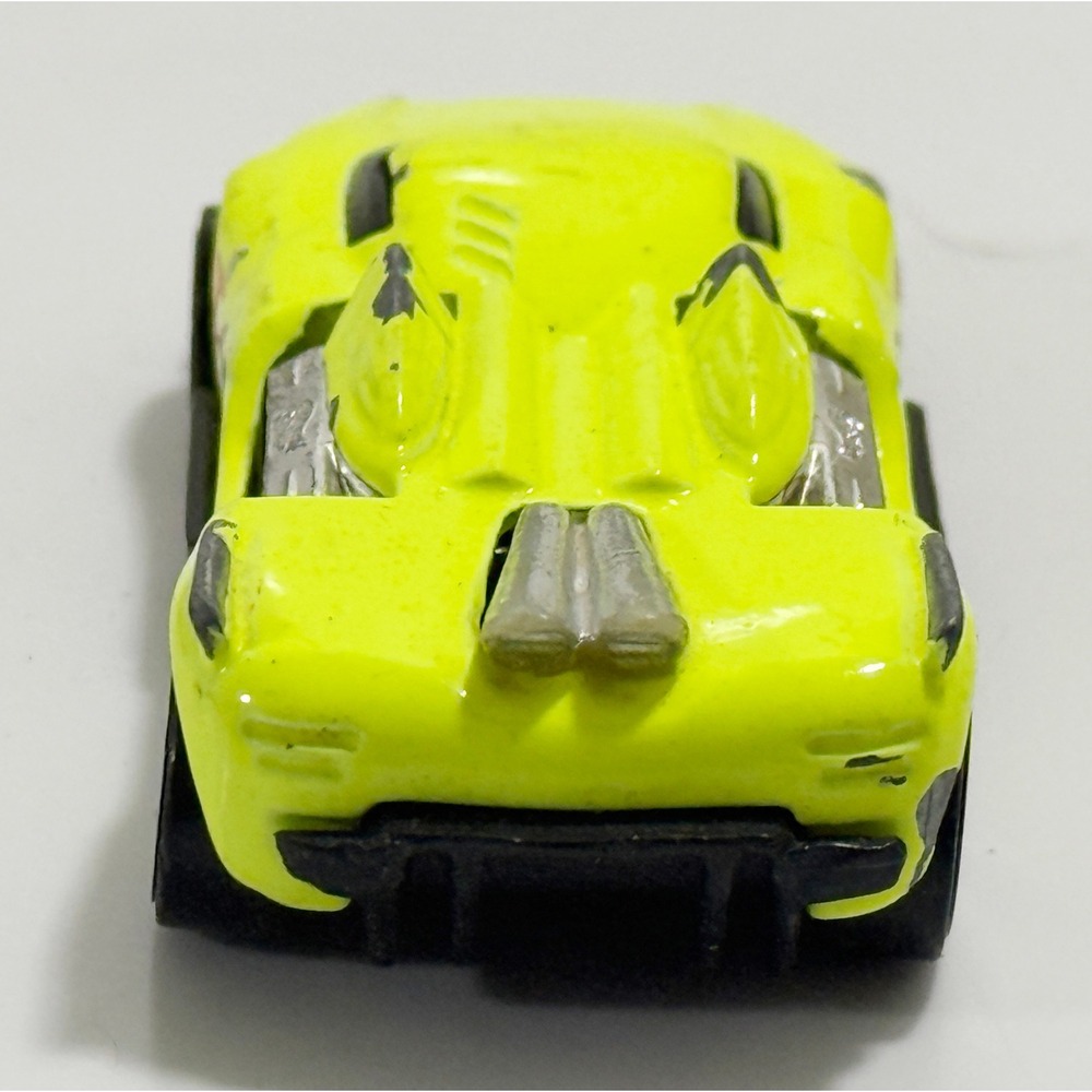Hot Wheels Vulture Toy Car Kids 1:64 Neon Yellow Flame Graphics 2000 Mattel - Picture 4 of 6